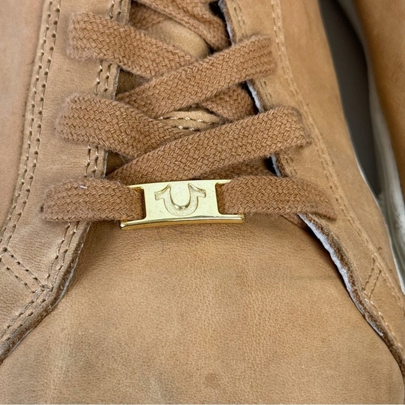 True Religion Hex V1 HIGH TOP Tan Sz 12 Leather Sneakers Shoes Mens - Picture 4 of 8